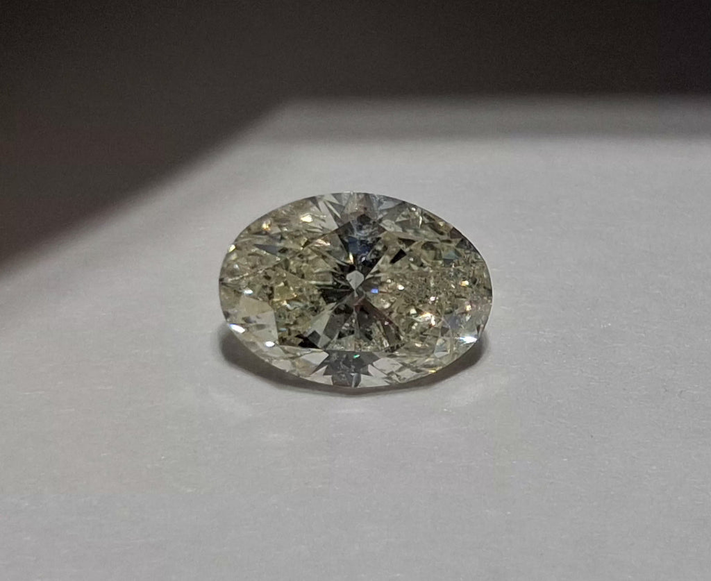 IGI 1.50 CT Natural Oval Brilliant K I1 EX EX