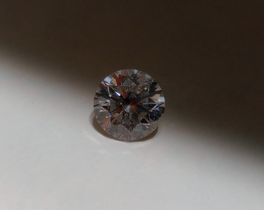 2.02 CT IGI Round Brilliant Natural Diamond G I1 XX