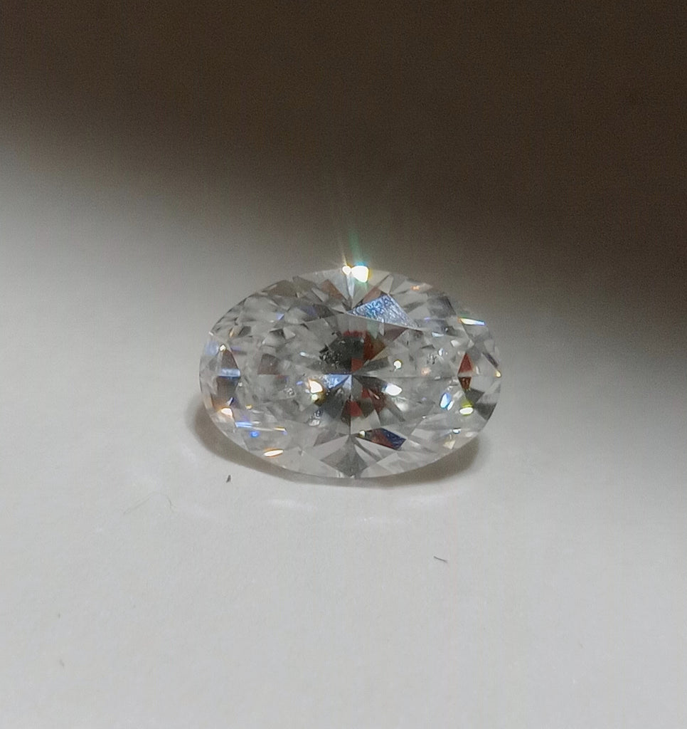 1.00 CT GIA Oval Cut Natural Diamond F SI2