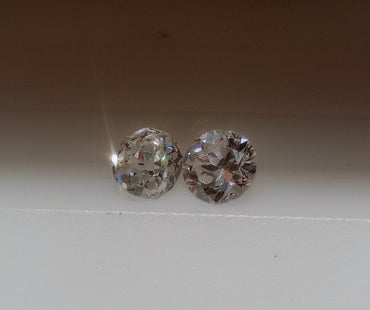 0.76 TCTW Old European Cut Natural Diamonds (2) H-I SI VS