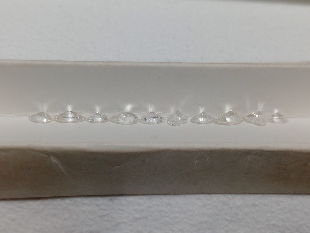 2.63 CT Fancy Mixed Natural Diamonds (10) G-H-I SI+