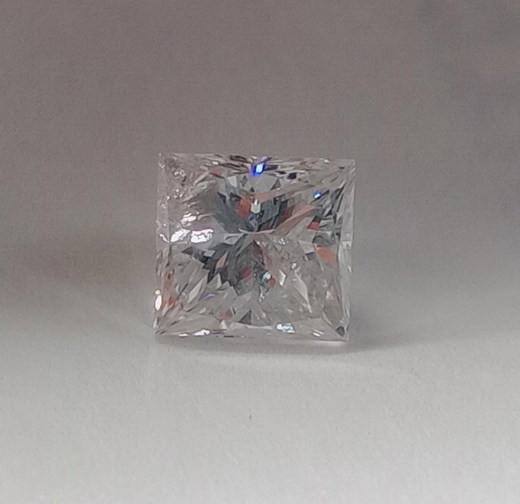 0.70 CT Princess Cut Natural Diamond H-I I1-I2