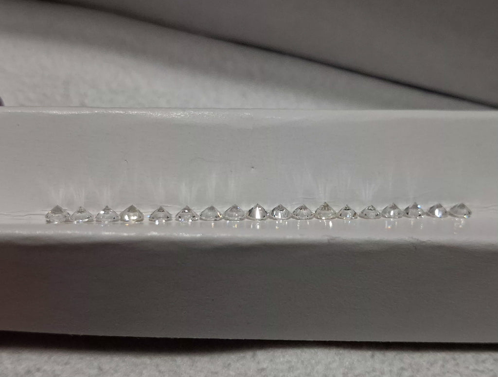1.18 TCW Round Cut Parcel D-E VVS AVG 2.5mm goods