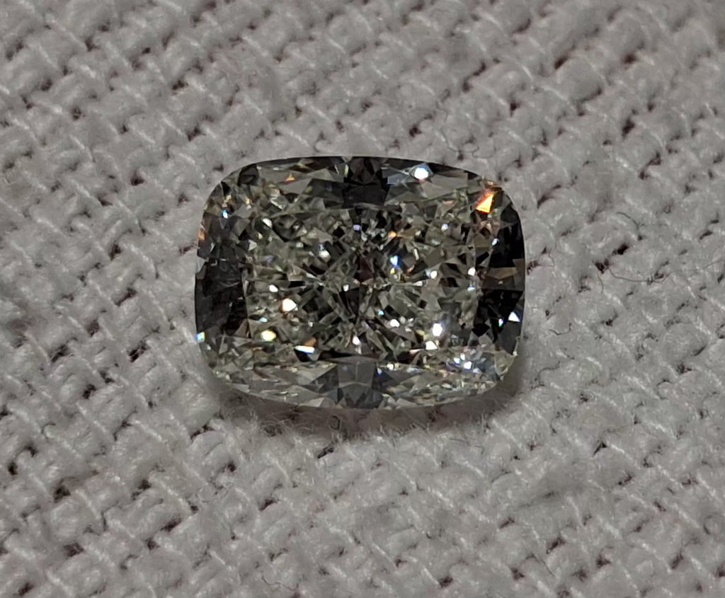 GIA 2.01 CT Natural Long Cushion J SI1