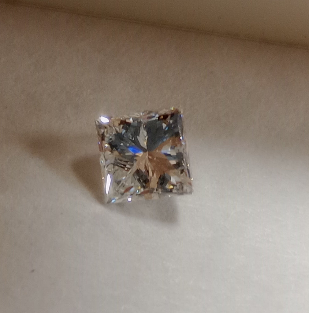 0.73 CT Natural Princess Cut HI SI2
