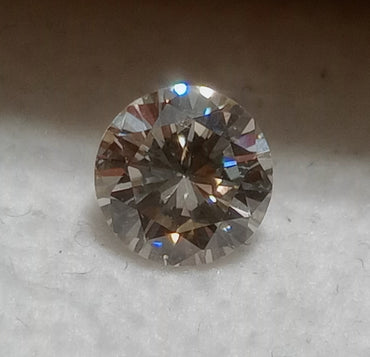 0.50 CT Round Brilliant Natural Diamond K VS2-SI1 Brown Tinge