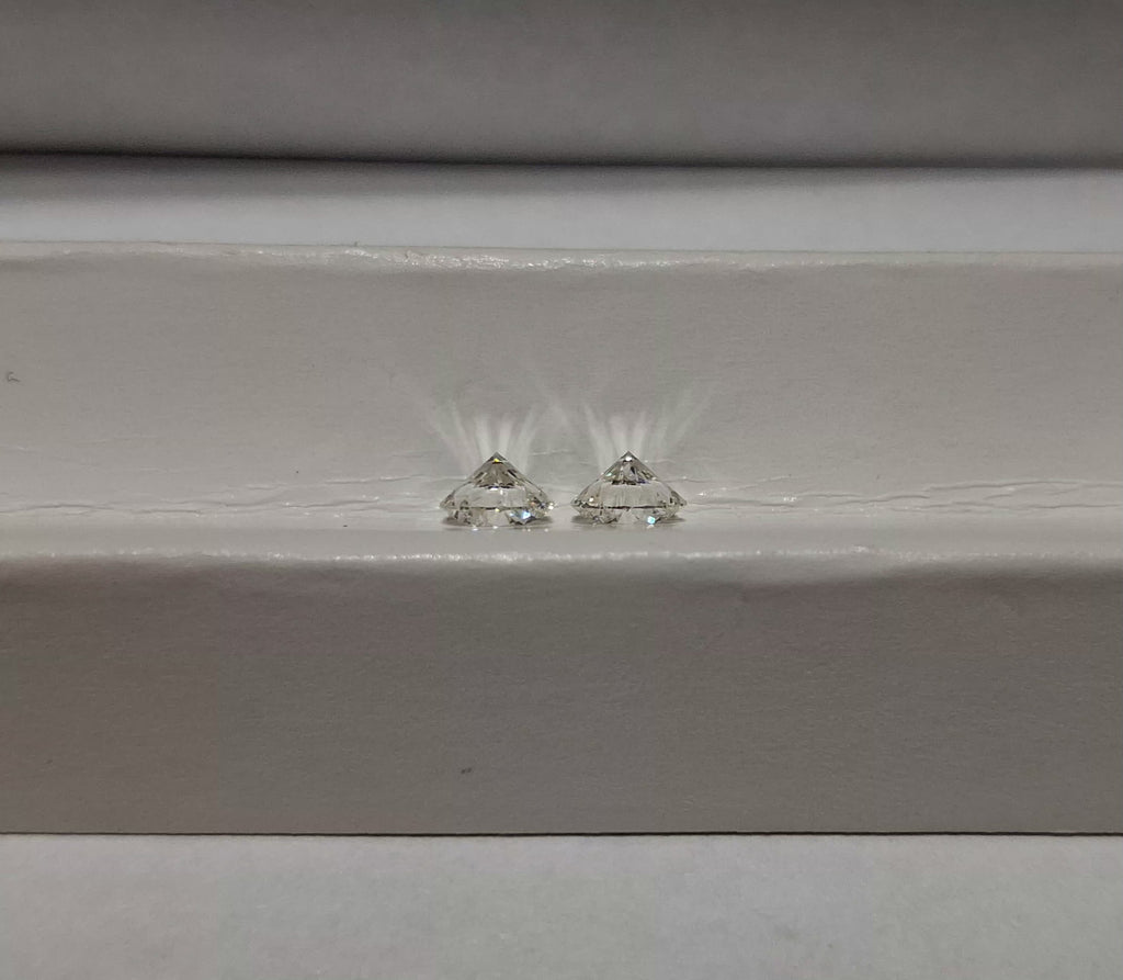 GIA 1.11 CTW Natural Round Brilliant Cut Match IJ SI1-VS2 XXX