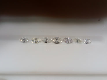 2.50 CTTW Marquise Cut Natural Diamond Parcel (7 Stones) G-H-I SI