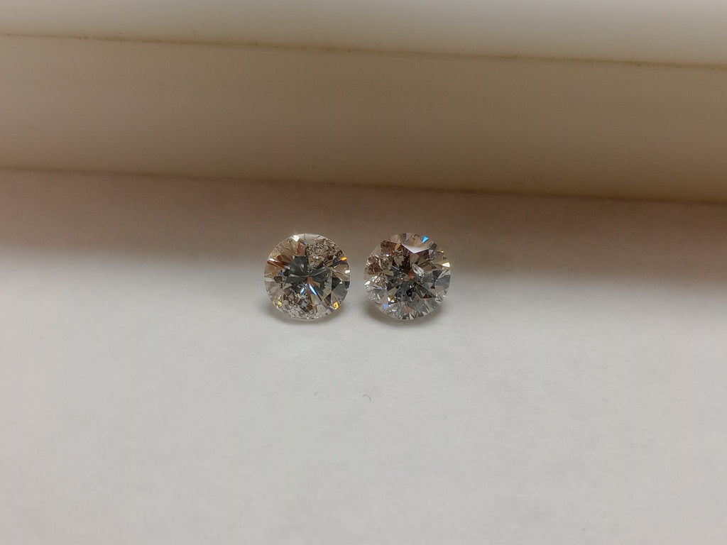 1.45 CTTW Natural Round Diamond Match KL I2