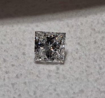 0.72 CT Natural Princess Cut GH VS2-SI1