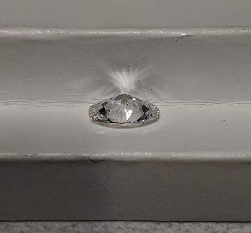 GIA 2.01 CT Natural Oval Brilliant F SI2 EX VG