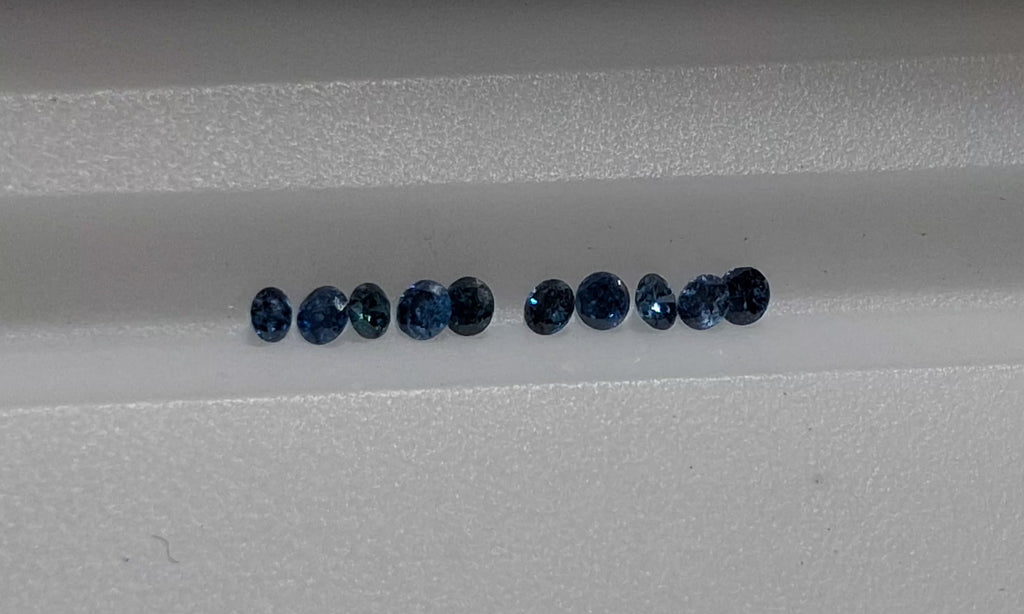 13.40 CT parcel Blue treated Imperfect Diamonds