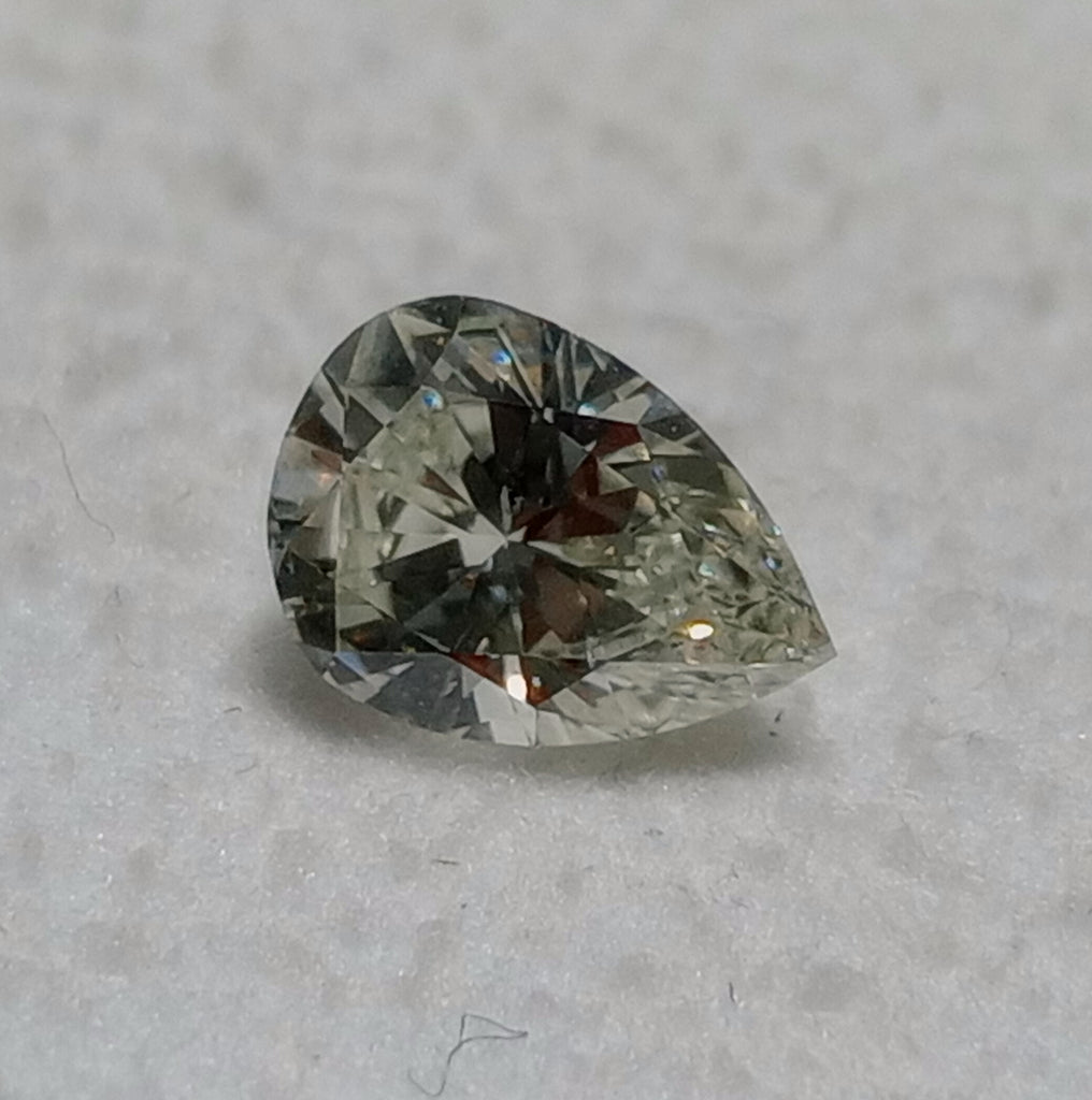 0.48 CT Natural Pear Shape Diamond H-I SI1-SI2
