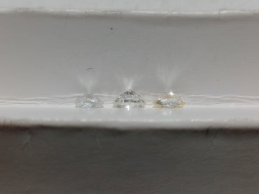 0.66 CTW Oval Shaped Natural Diamonds (3)  Si1-SI2
