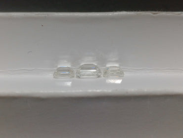 1.24 CTW Emerald Cut Natural Diamonds (3) H-I VS