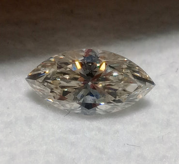 1.01 CT GIA Marquise Brilliant Natural Diamond M SI1 Faint Brown
