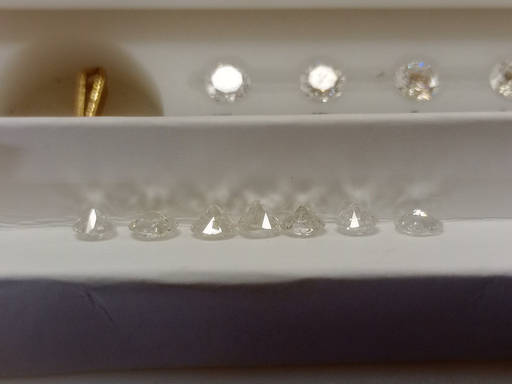 7 Old cut stones, 2.67 CTW, Average 0.40 SI+ HIJ