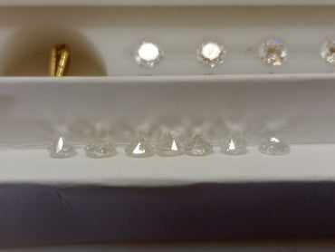 7 Old cut stones, 2.67 CTW, Average 0.40 SI+ HIJ