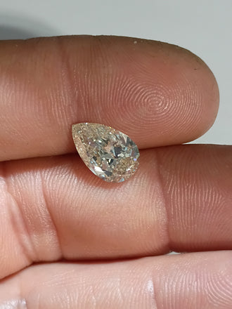 3.00 CT IGI Pear Brilliant Natural Diamond J SI2