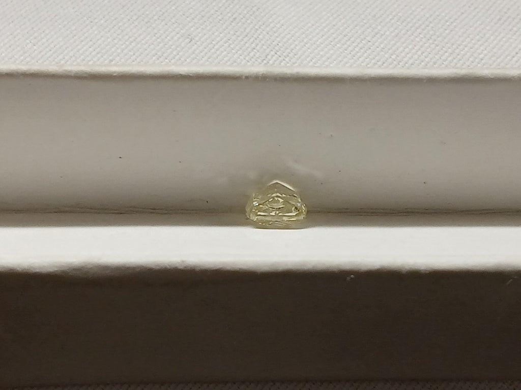 0.50 CT Natural Cushion Cut Yellow SI1