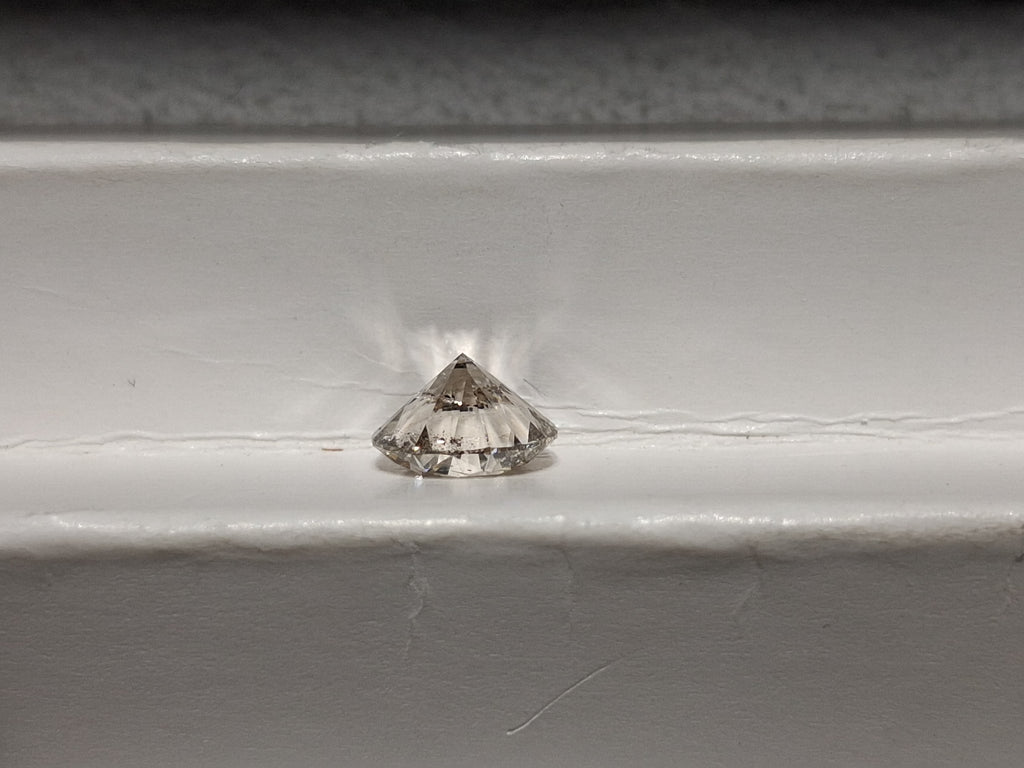 IGI 1.51 CT Natural Round Brilliant Cut K I1 XXX