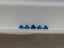 0.57 CTTW Round Blue Treated Natural Diamonds (5)  I1-I2