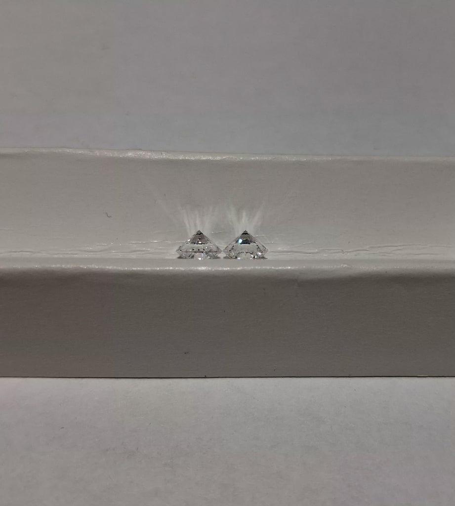 GIA 1.10 CTW Natural Round D SI1-SI2 XXX Matched Pair