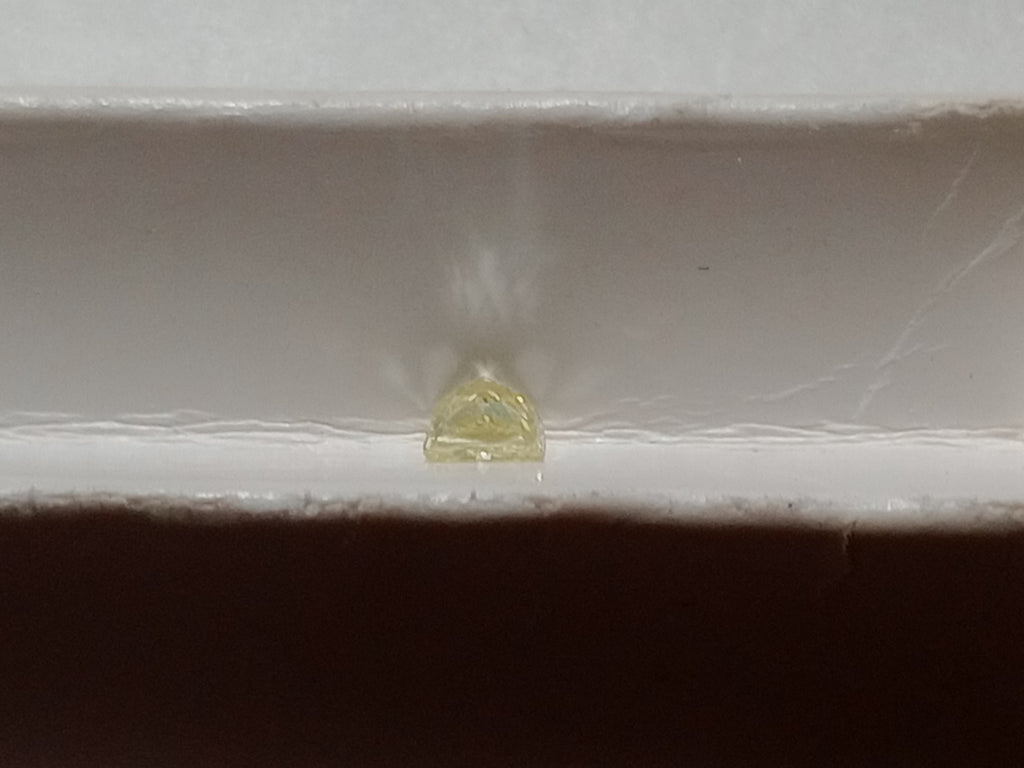 .52 CT Natural Princess Cut Yellow SI1-SI2