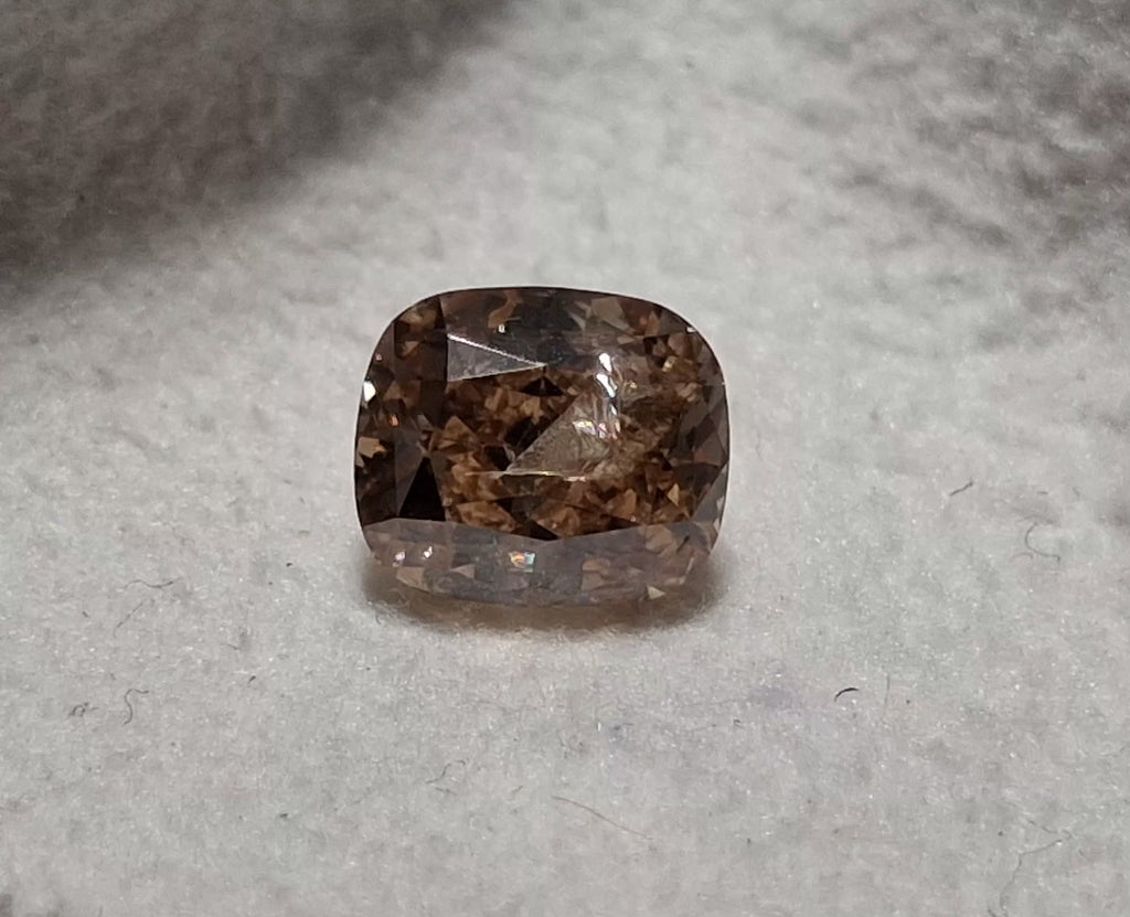 1.26 CT Natural Elongated Cushion Brown I1-I2