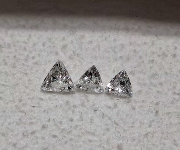 0.43 TCW 3 Stones Trilliant Cut Parcel G-H SI1-SI2