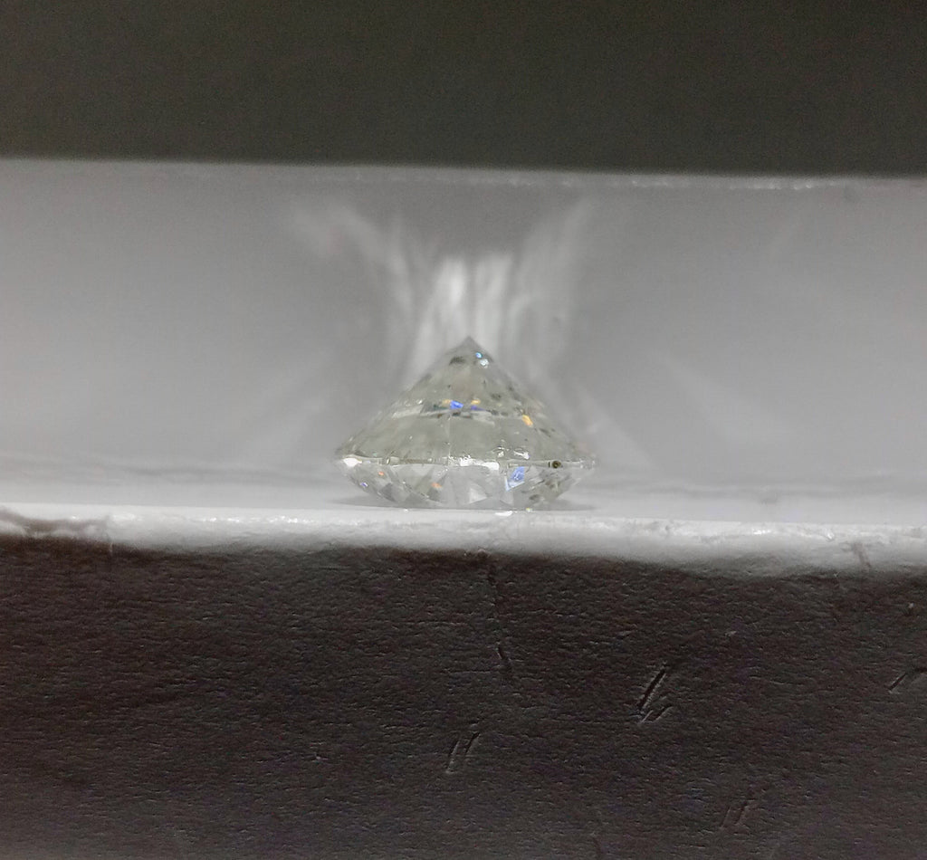 3.51 CT HRD Round Brilliant Natural Diamond I SI2