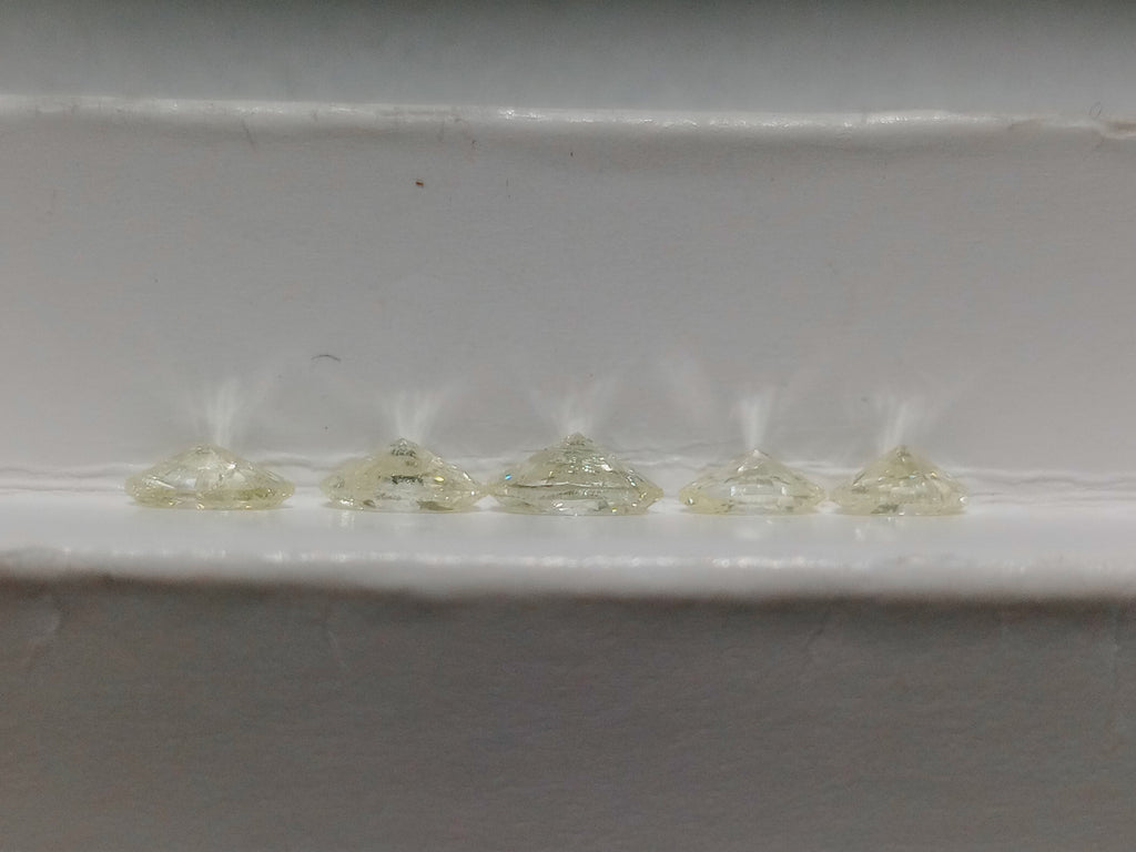 1.24 CTW Marquise Cut Natural Diamonds (5) Yellow I1-I2