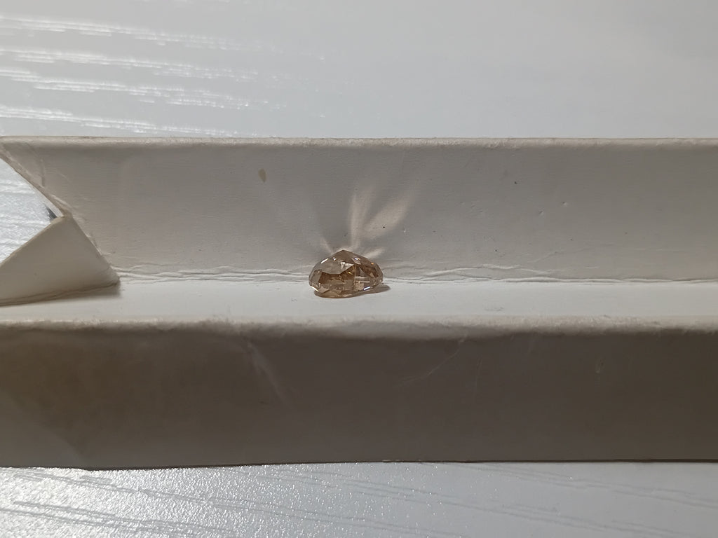 1.01 CT Natural Heart Brilliant Cut Brown SI1