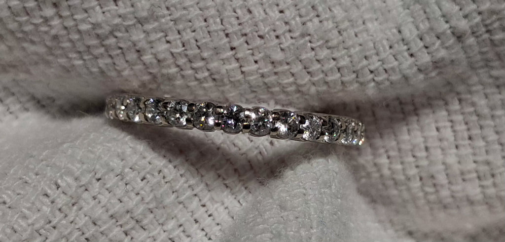 EST 0.75 CTW GHI SI2-I1 14k WG Eternity Ring
