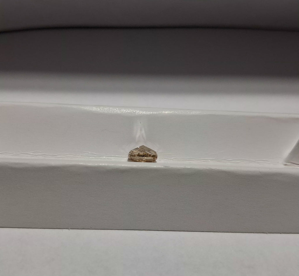GIA 1.09 CT Natural Cushion Fancy Light Yellowish Brown VS1