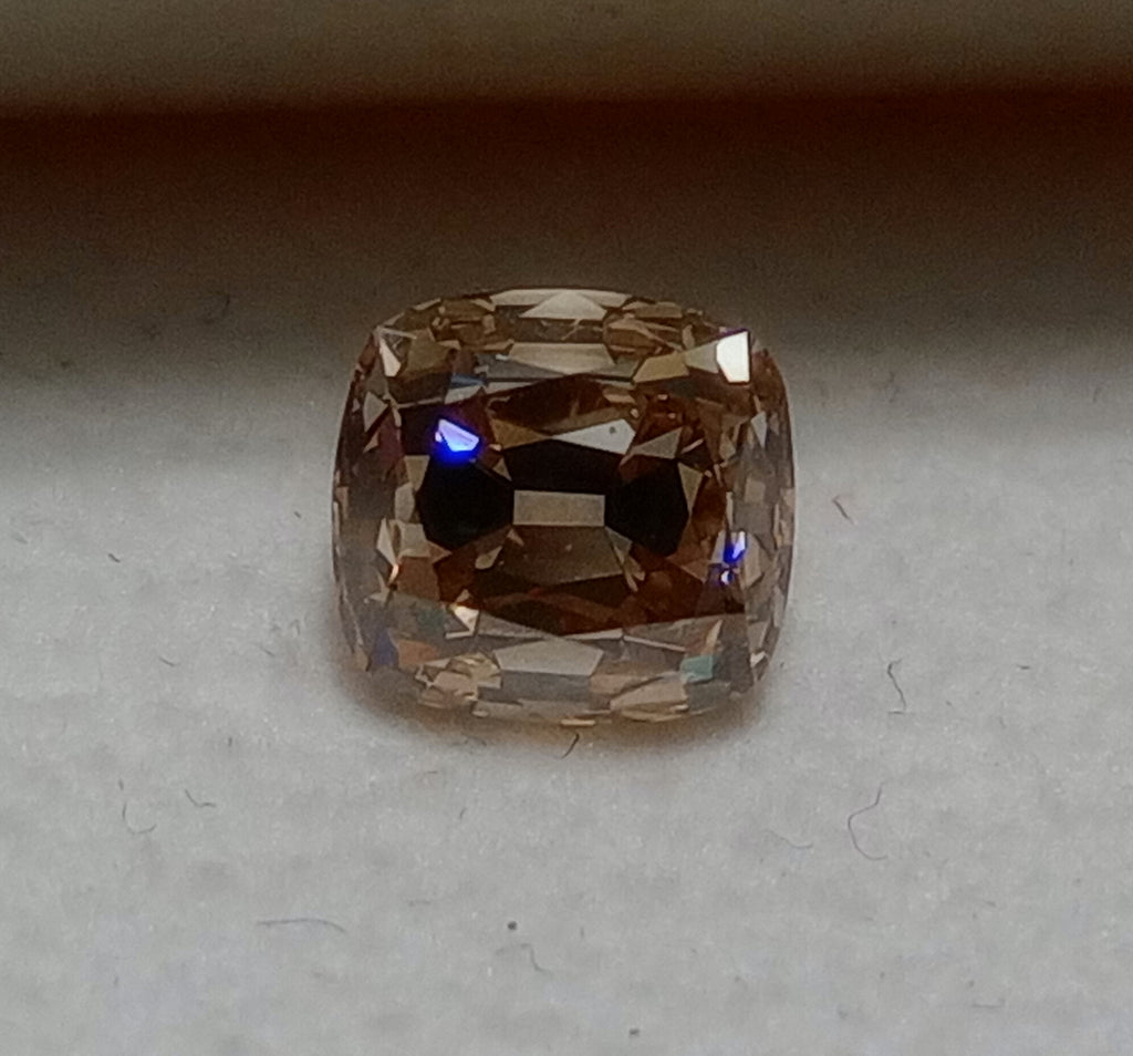 1.22 CT GIA Old Mine Brilliant Natural Diamond Fancy Light Brown VVS1