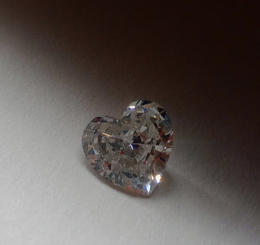 0.77 CT Heart Shaped Natural Diamond H I2