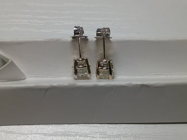 1.40 TCTW Natural Diamond WG Studs G-H I2