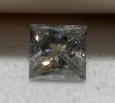 1.75 CT Princess Cut Natural Diamond Gray I3