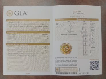 0.86 Radiant Cut Natural Diamond H I2 GIA