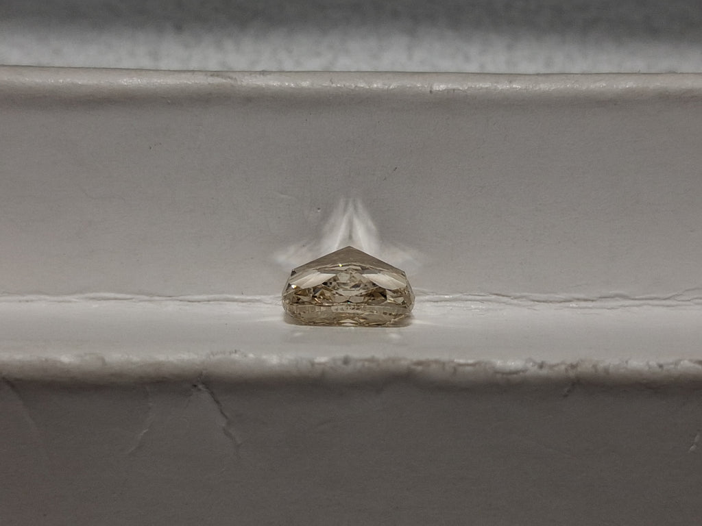 GIA 1.70 CT Natural Cushion Modified Brilliant WX Light Brown VS1