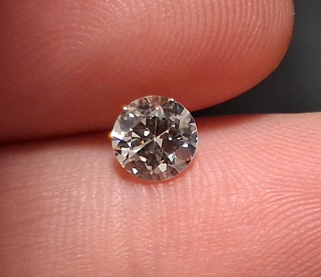 0.61 CT Natural Old European Cut L-M SI2
