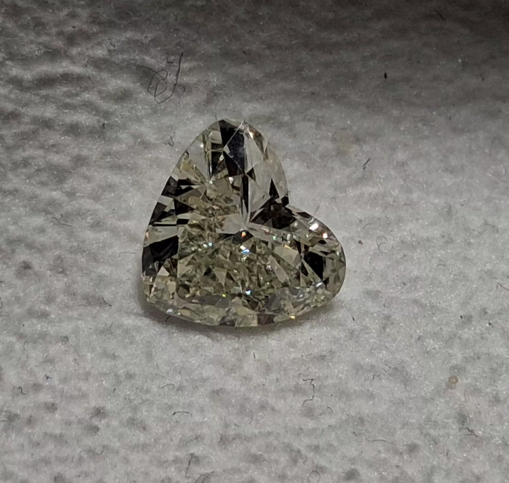 1.02 CT Heart Shaped Natural Diamond L-M SI1