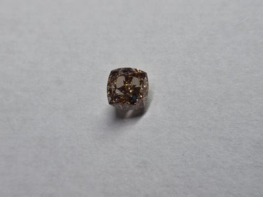 GIA 1.00 CT Natural Cushion Fancy Brown VS1 EX VG