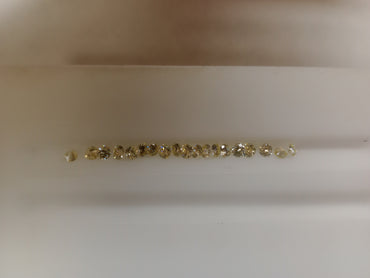 1.89 TCW Natural Round Diamonds (AVG .10) Yellow SI-VS