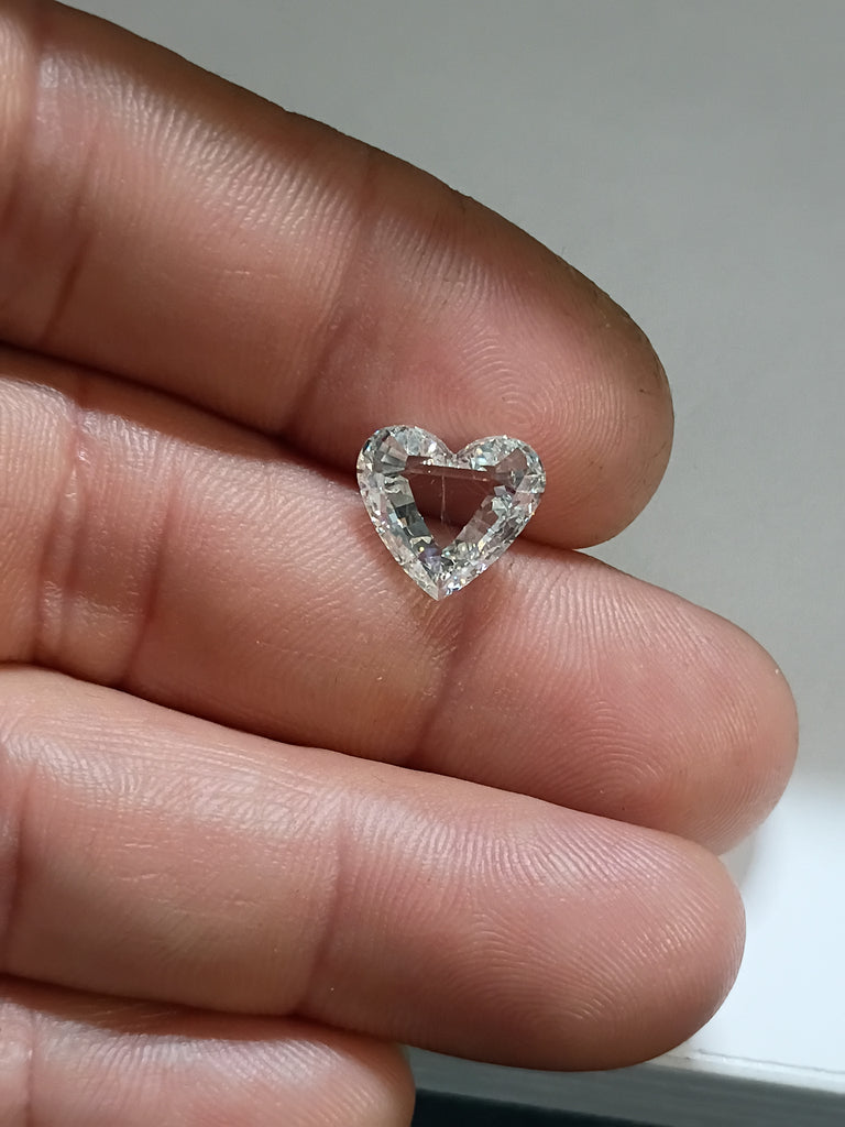3.52 CT IGI Heart Mixed Cut Natural Diamond H SI1