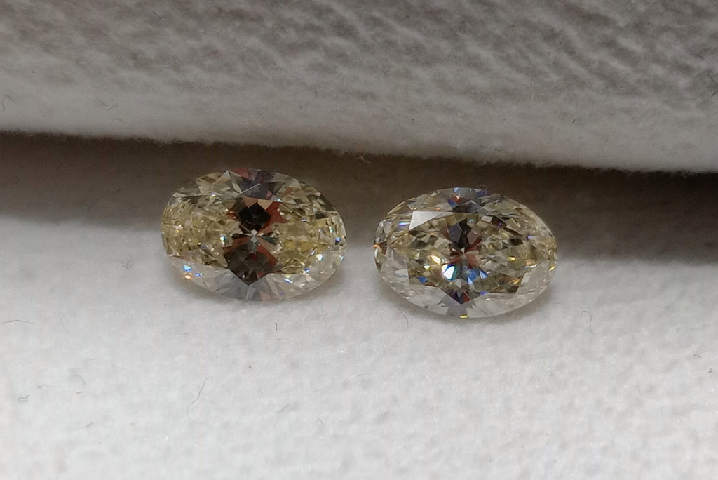 1.46 CTW IGI Oval Shaped Natural Diamond Match J-K VS1-VS2